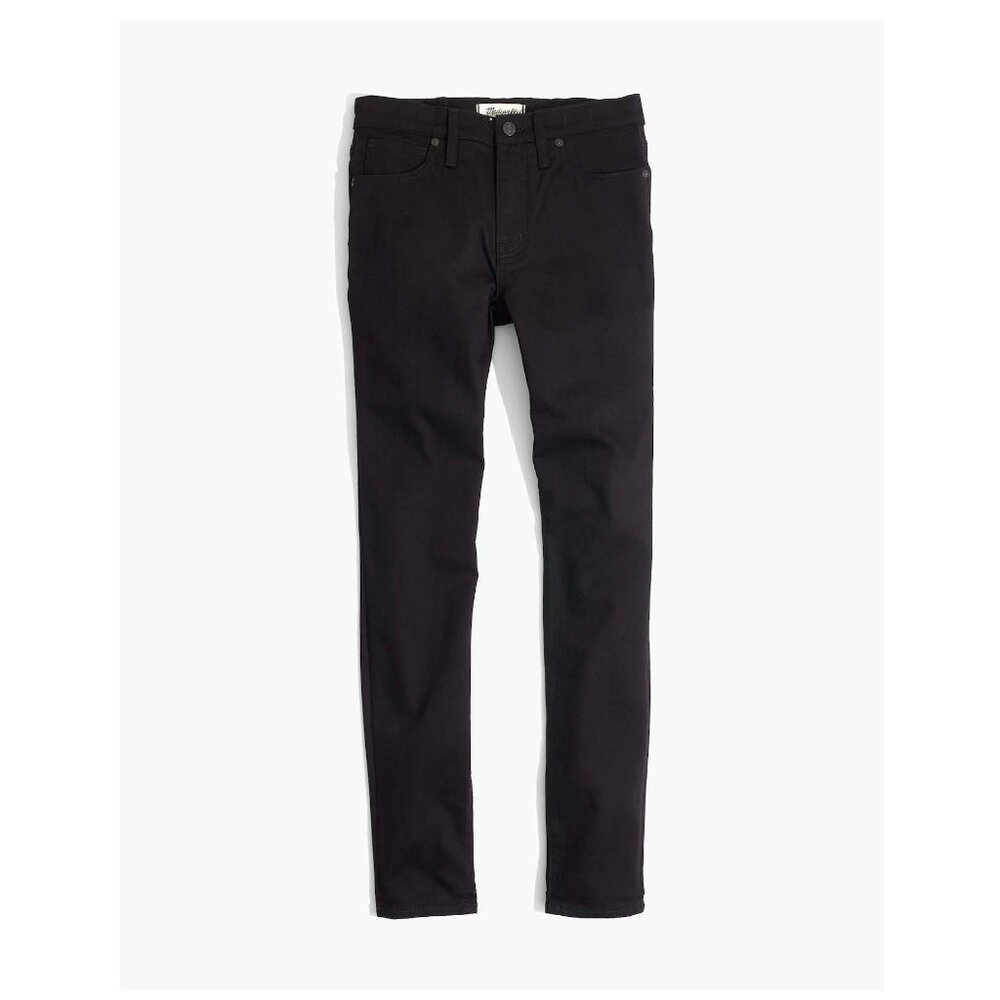Madewell 9” High-Rise Skinny Jeans 28" Tall ISKO Stay Black